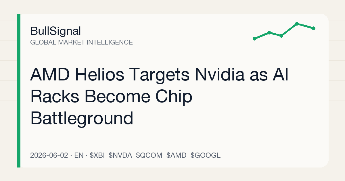 AMD Helios Targets Nvidia as AI Racks Become Chip Battleground